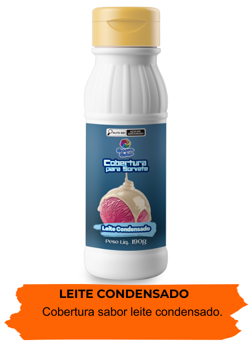 cobertura de leite condensado